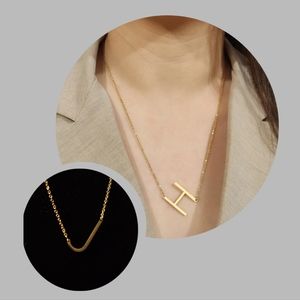 "J" Initial Necklace 316L Stainless Steel